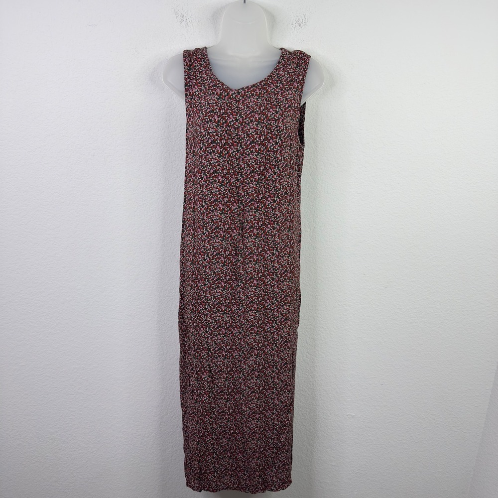 Vintage‎ Darian Dress Womens 8 Floral Sleeveless Whimsigoth Cottagecore Boho 90s